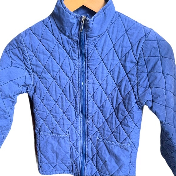 Stitchy Fish Blue Quilted Kids Size 8 (youth) Coat/Jacket,‎ Full Zip up front - Picture 8 of 8